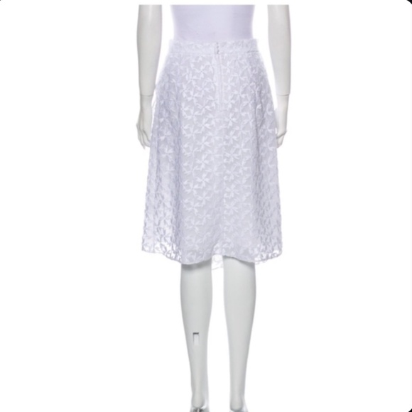 Tanya Taylor Textured Pattern A-Line Skirt 8 RARE - Picture 3 of 5